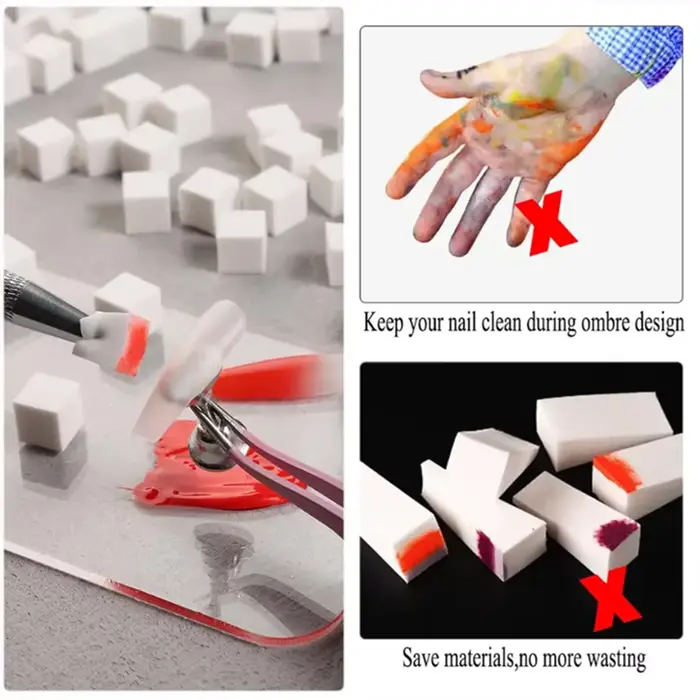 Éponges à ongles douces pour Nail Art ombré