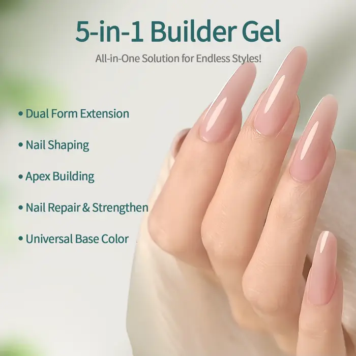 Nailpop 30g HEMA-FREE constructeur Gel laiteux lisse UV Gel pour ongles pour Extension longue durée Gel dur