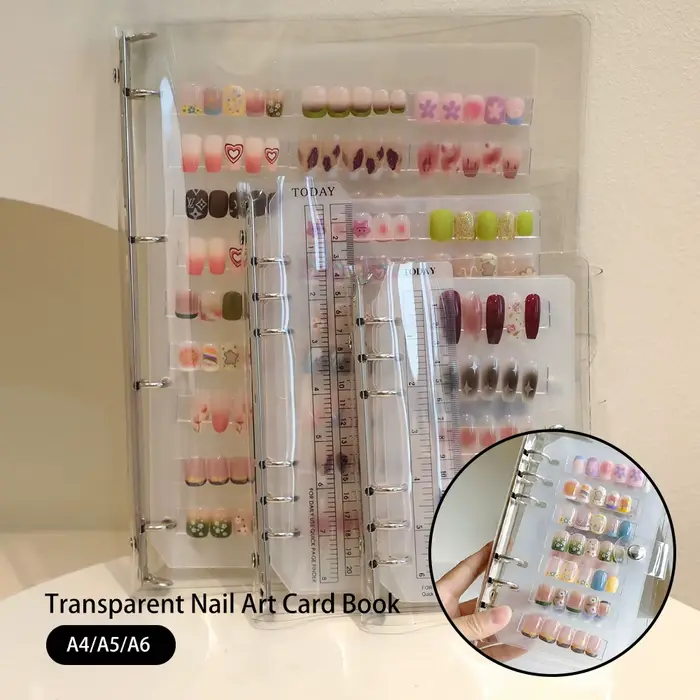 Livre de rangement pour pièces d'art des ongles