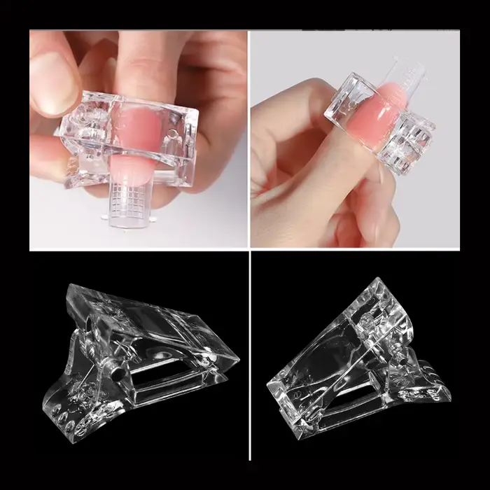 Nail Clips All for Manicure for Nails Uv Gel Polish Fixed Styling Accessories Tools Acrylic Press on Molds French Poly Hand Fake