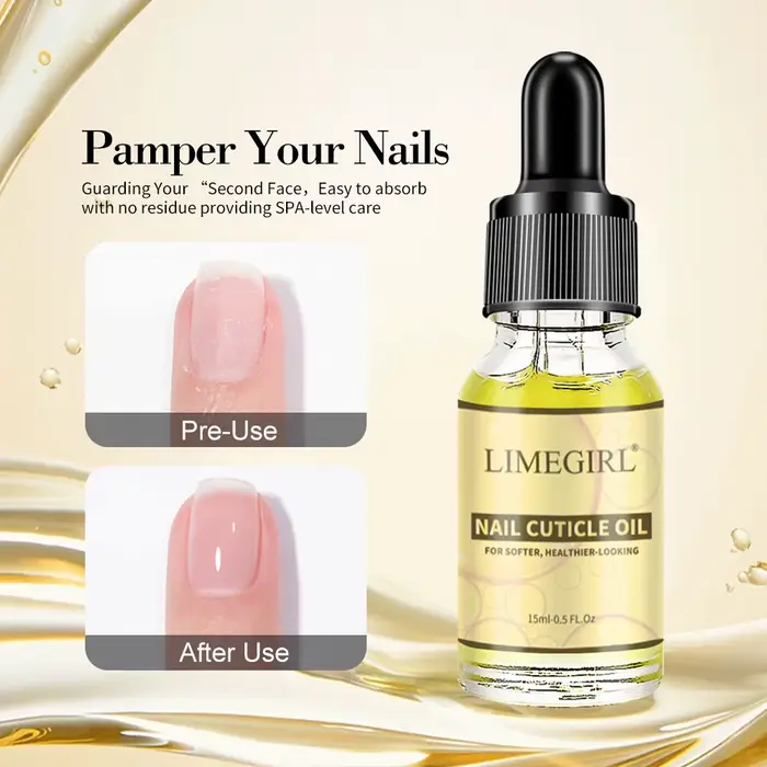 LIMEGIRL15ML huile nutritive pour cuticules des ongles nourrit et répare