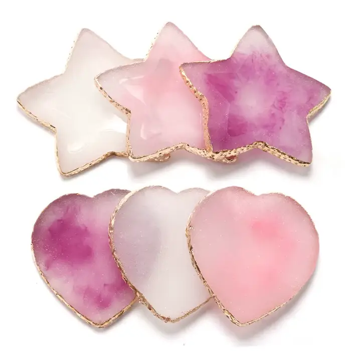 Palette de couleurs d'ongles en pierre d'agate, Palette de mélange de Gel et de vernis, plaque de pe