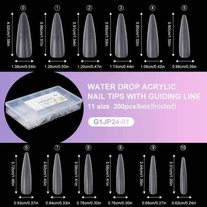 Kaniu 1 boîte double système ongles conseils clair couverture complète Extension faux