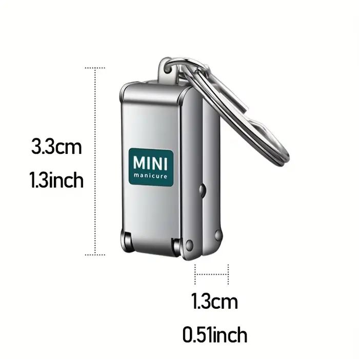 Coupe-ongles pliable et Portable, 1 pièce, ciseaux à ongles de voyage, outils de manucure en acier i