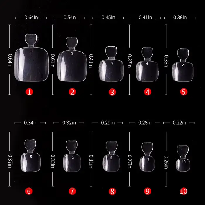 Faux ongles artificiels N64.Tips, 500 pièces