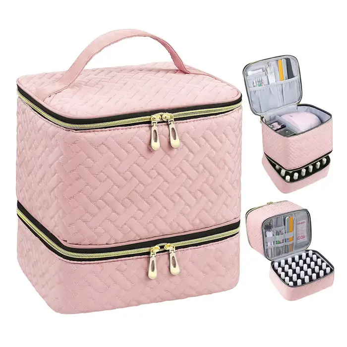 Sac de rangement de vernis à ongles, sac d'huile essentielle, Kit cosmétique Portable de soins des o