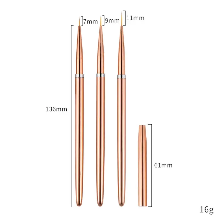 Ensemble de pinceaux de peinture pour nail art