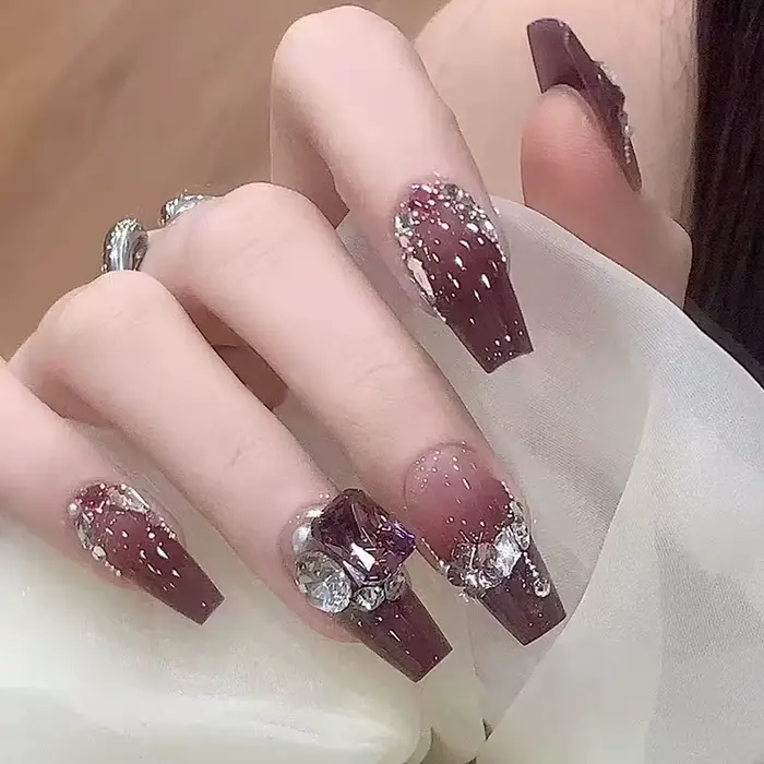 Faux ongles longs à pression pour Ballet