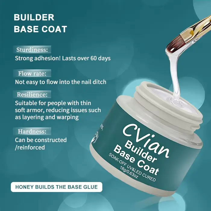 CVian 18g Gel Constructeur d'Ongles 3-en-1