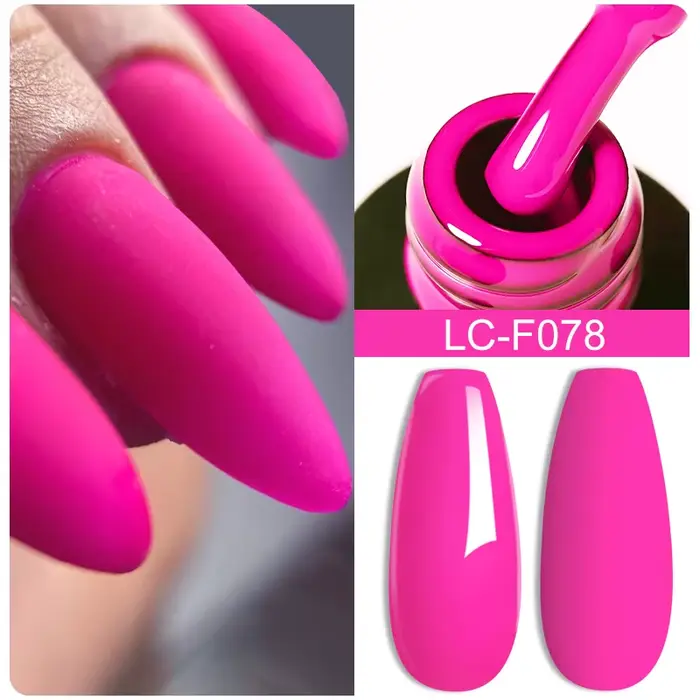 LILYCUTE vernis à ongles Gel Fluorescent Orange rouge néon couleur vive série d'été tremper pour manucure Nail Art