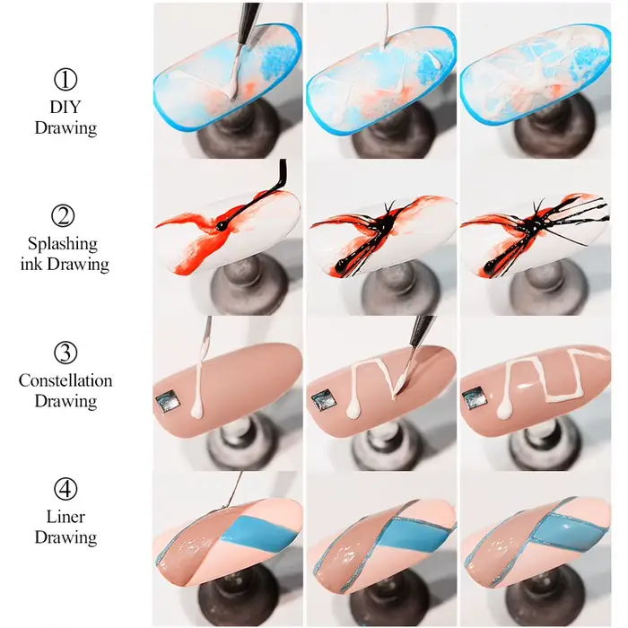 5 ml UV Spider Gel Lak Peinture Art Vernis Semi Permanent