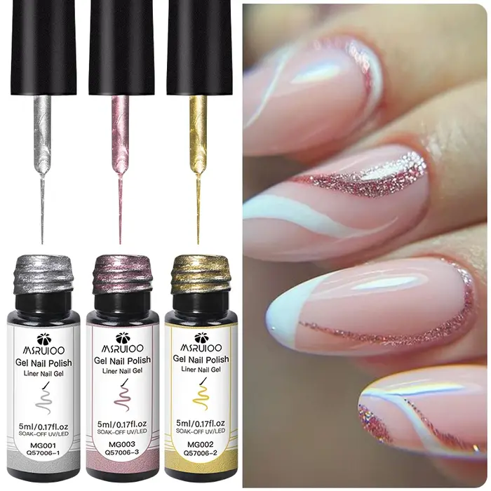 Ensemble de vernis à ongles Gel à paillettes