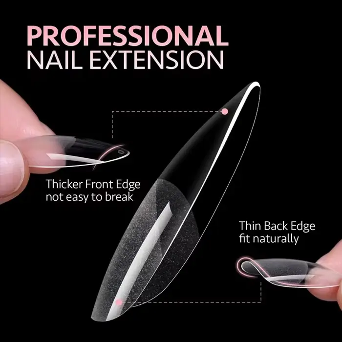 120 faux ongles en forme d'amande
