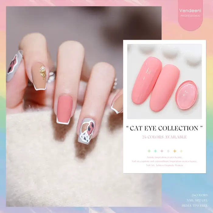 Ensemble de vernis à ongles en gel 24 couleurs 15 ml