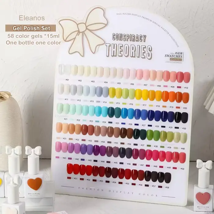 Eleanuos 58 couleurs Sansu coréen TPO gratuit Gel vernis ensemble UV Gel