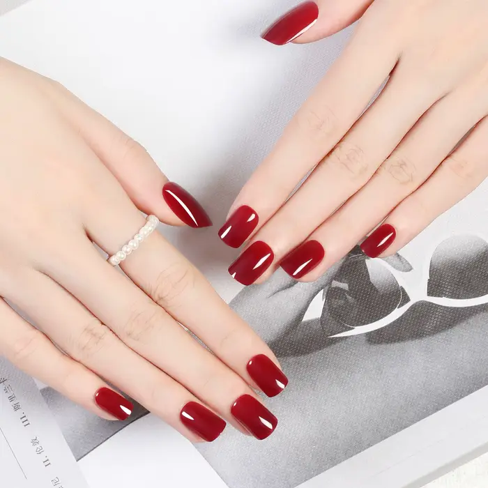 Ensemble de faux ongles courts à pression complète