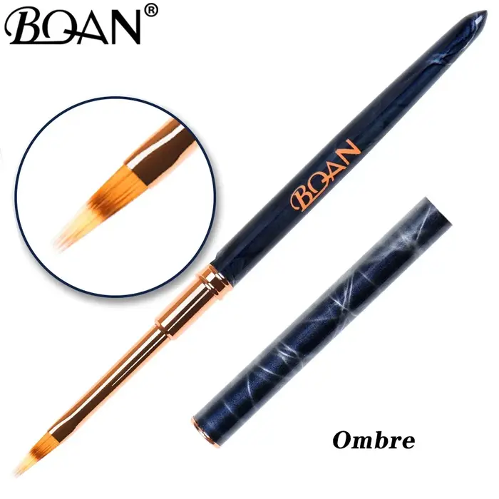 BQAN pinceau à ongles marbré brosse à Gel pour manucure acrylique UV Gel Extension stylo vernis