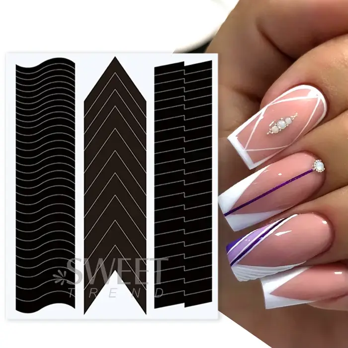 Ligne de bande française pour Nail Art
