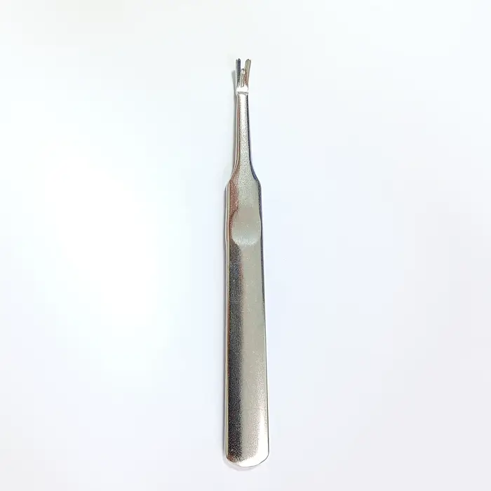 Nettoyeur de cuticules professionnel en acier inoxydable argenté, poussoir de fourchettes, outils d'
