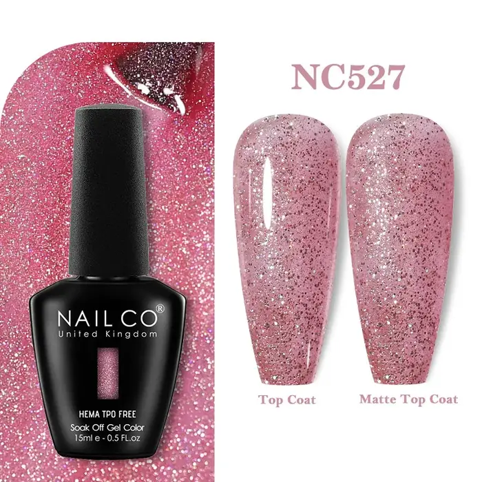 Vernis à ongles gel NAILCO 15ml, couleurs automne-hiver, sans HEMA ni TPO, longue tenue, brillant, pour nail art.