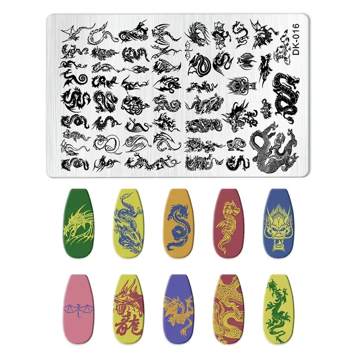 Plaques d'estampage pour ongles
