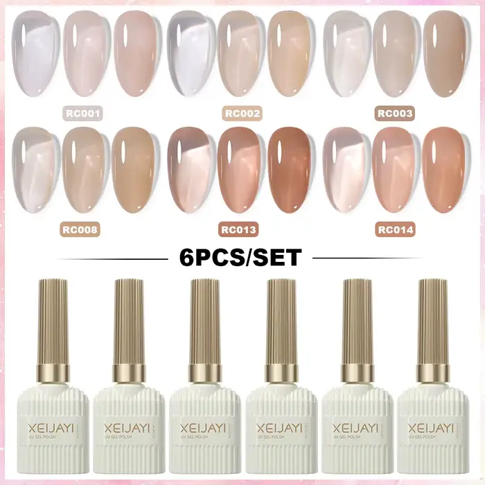XEIJAYI 6 pièces 15Ml ensemble de vernis à ongles Gel parfait pour tremper