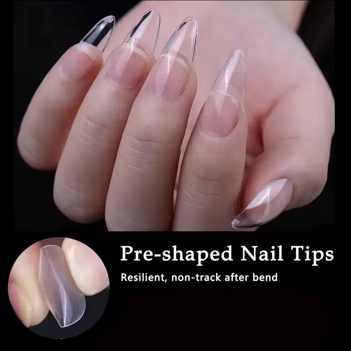 600 faux ongles pointus