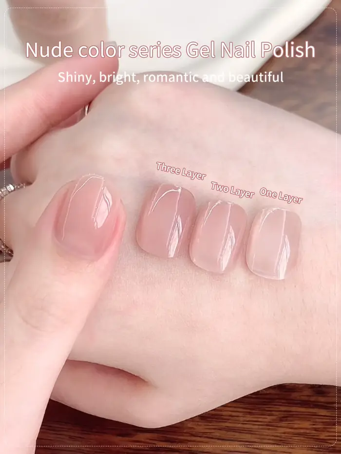 Vernis à ongles Gel rose clair transparent
