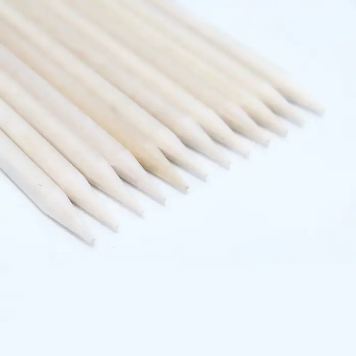Poussoir à cuticules pour ongles, bâtons en bois Orange pour enlever les ongles, dissolvant de manuc