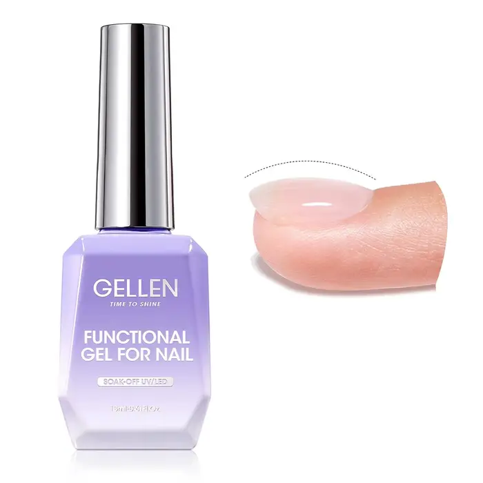 GELLEN Gel pour ongles couche de finition 18ML grande bouteille Ultra brillant supérieur