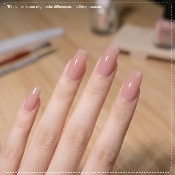 Sans tracas # Vernis à ongles gel rose nude 05