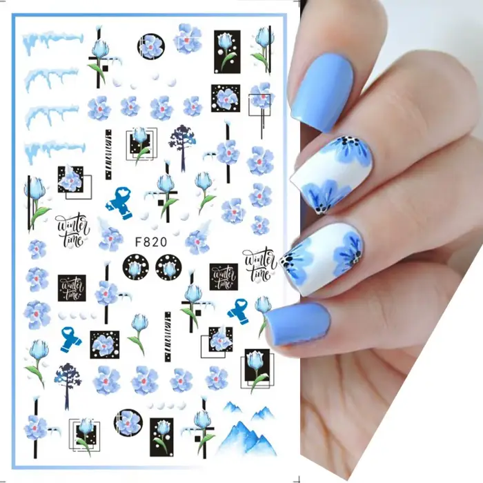 Autocollants 3D pour ongles