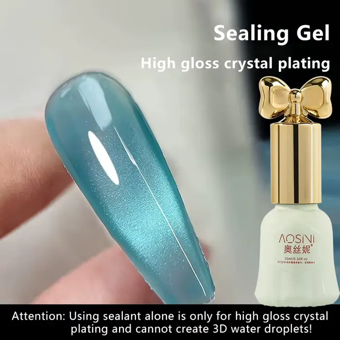Nouveau Gel de Vernis à Ongles Effet Goutte d'Eau Printemps & Été, Design 3D Transparent Polyvalent,