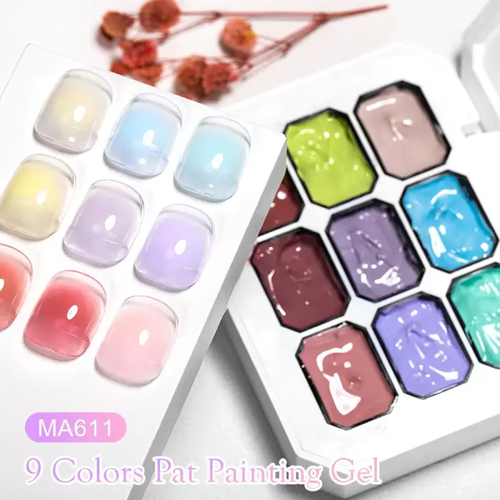 Palette de Gel pour ongles solides, peinture de boue, couleur printemps-été pour Nail Art, Design Se