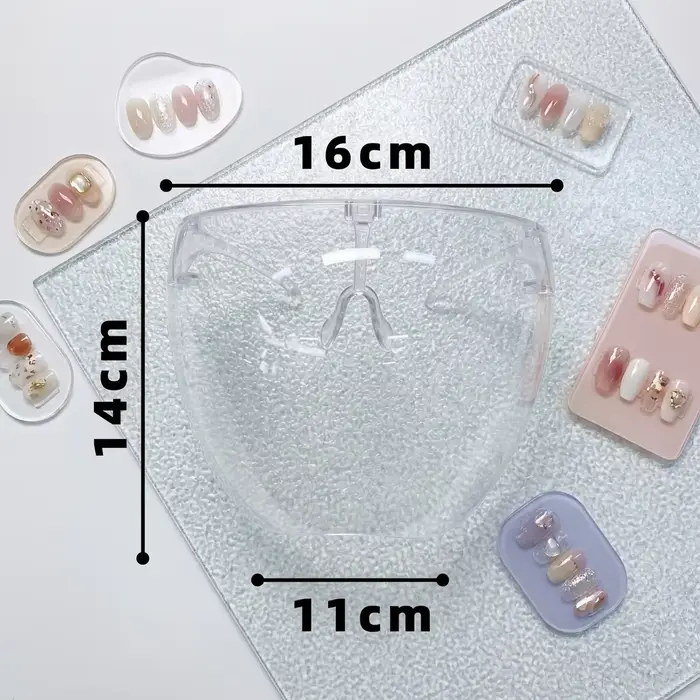 Protection faciale transparente anti-buée et anti-éclaboussures pour nail art