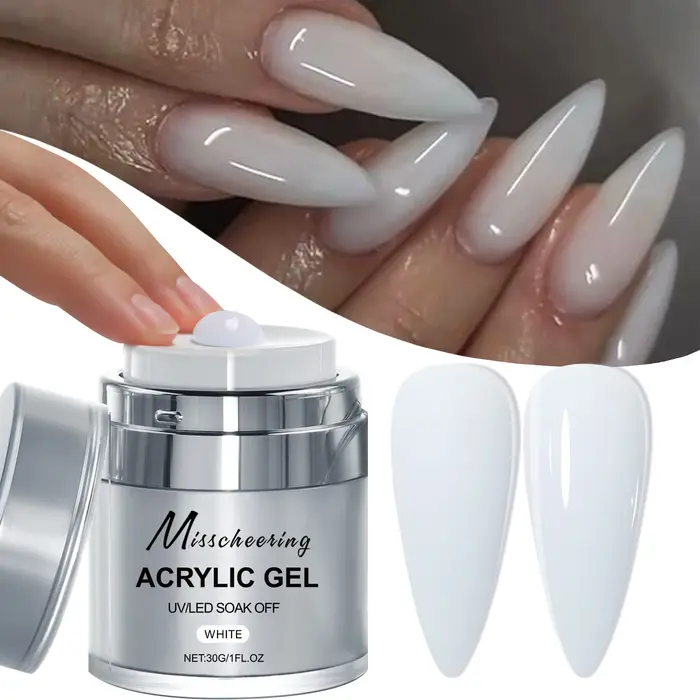 15/30g Gel pour ongles à constructeur rapide blanc nu rose clair Gel d'extension pour Nail Art Gel acrylique multifonctionnel tremper UV LED pour Salon