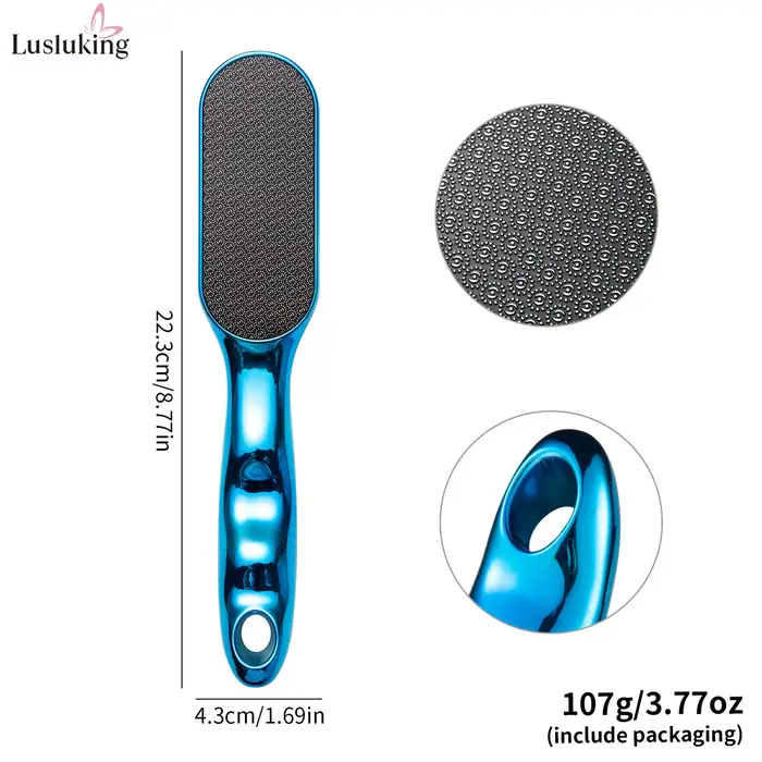 Lime à pied en verre Nano, grain de veines, dissolvant de peau morte pour épurateur de semelles de talon, outil de pédicure facile à nettoyer pour Salon, usage domestique, suspendu