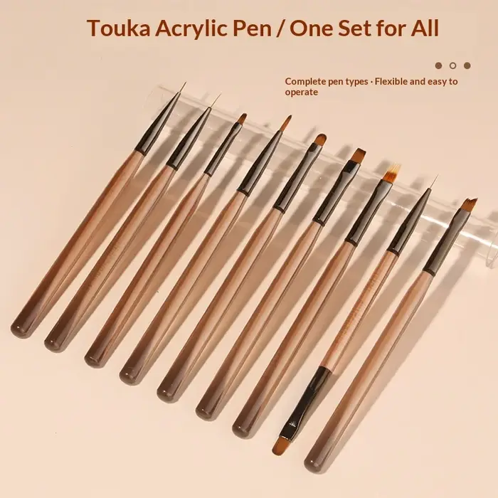 Ensemble de pinceaux pour nail art de style japonais