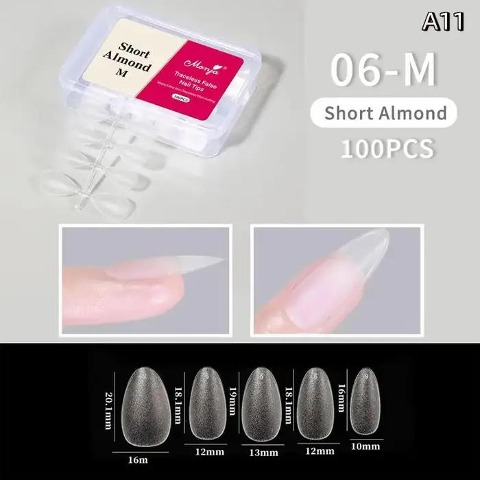 100 pièces/boîte faux ongles sans polissage sans Trace presse démale sur faux ongles fins conseils pour Extension maison bricolage