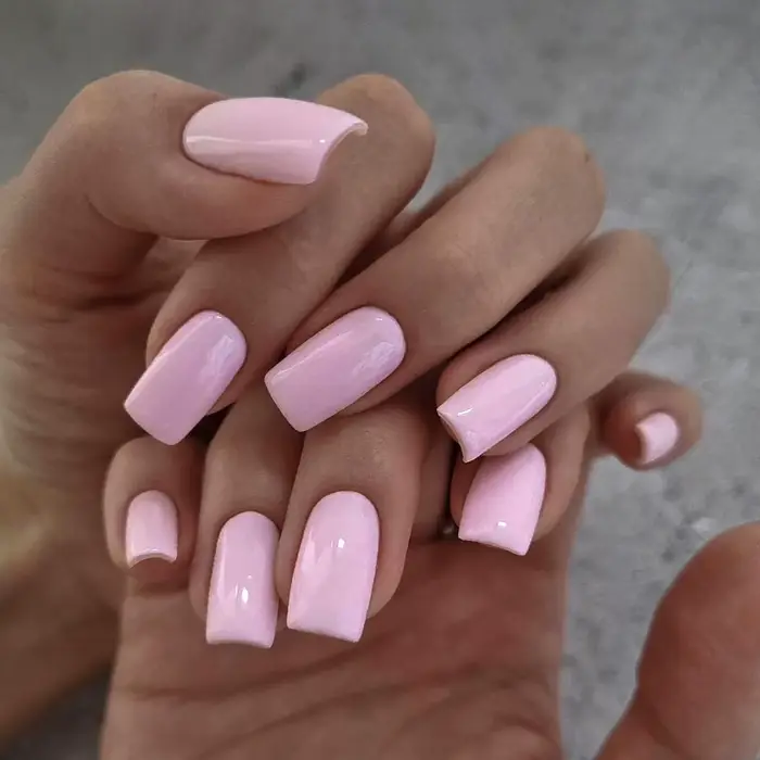 Faux ongles roses nus pour filles et femmes, 24 pièces, Style Simple, courts et ronds, en acrylique,