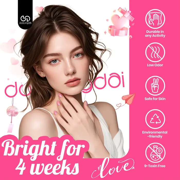 Lot de 6 vernis gel pour la Saint-Valentin