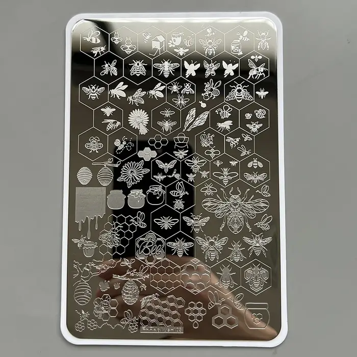 XMQ Nail Art Stamping Plaque Lettres Deisngs
