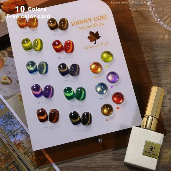 Kit de vernis à ongles en gel UV avec carte de document