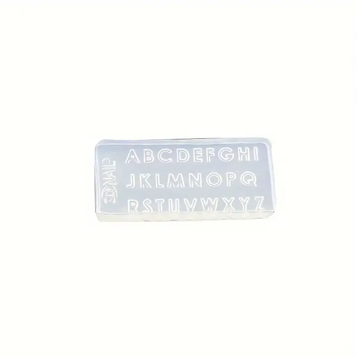 Moule à ongles en silicone avec lettre 3D, mini lettre A-Z, moule en résine, 26 lettres, outils pour