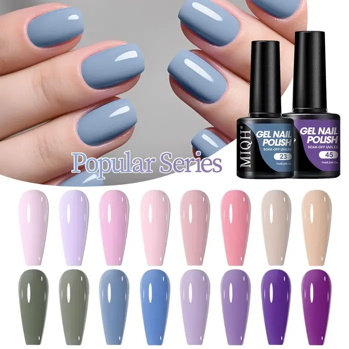Ensemble de vernis à ongles Gel UV LED 8 couleurs-haute pénétration