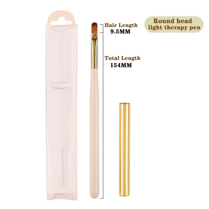 Stylo à dessin d'art d'ongle de style japonais, outils de brosse de manucure, blanc, nervure de pote