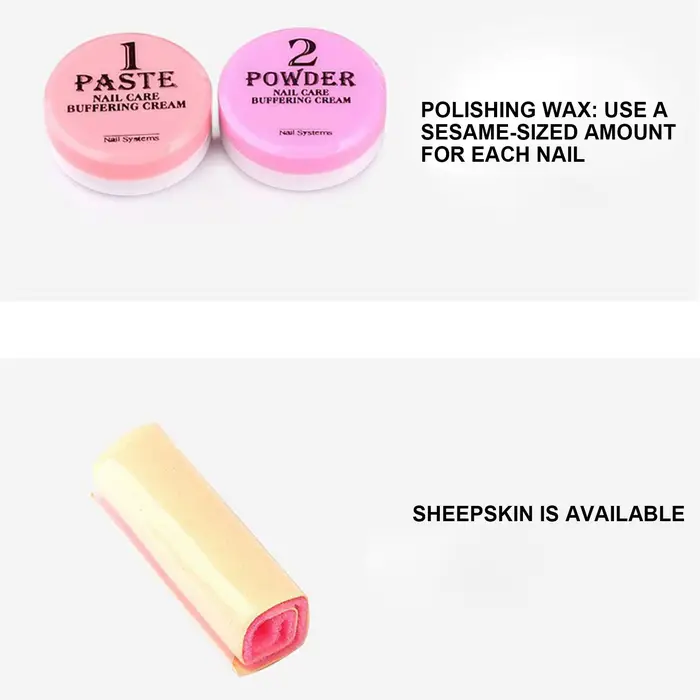 Kit de préparation des ongles naturels avec polissoir