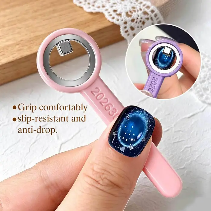 Bâtonnet magnétique œil de chat pour nail art - Aimant puissant circulaire creux effet œil