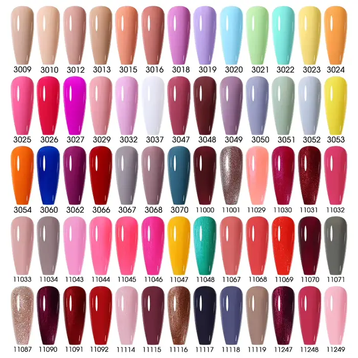 NAILCO 15ml Vernis à Ongles Gel Macaron Printemps-Été Rose Violet Semi-Permanent Nail Art Manucure Soak Off LED UV