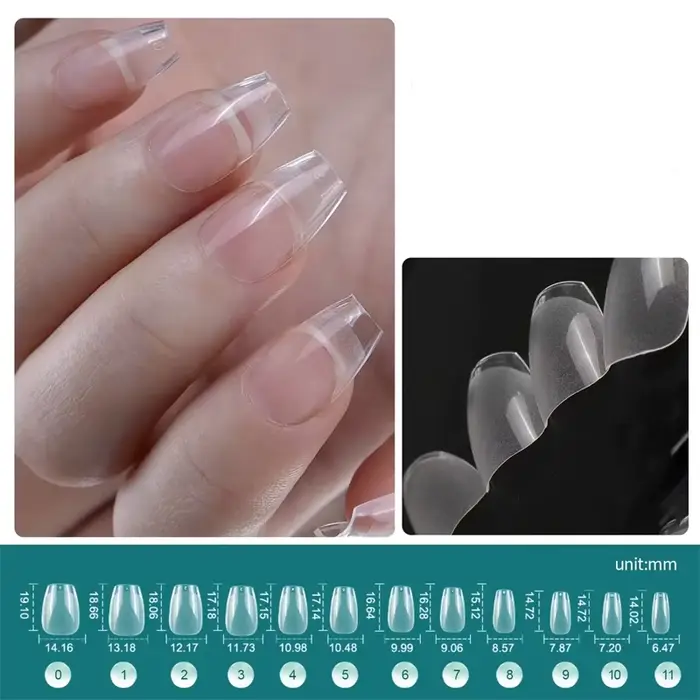 Capsules pour faux ongles, couverture complète, Gel doux, diverses formes et Styles pour Extension d'ongles professionnelle, bricolage, 120 pièces